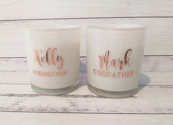 Regular Wax candle with Decal