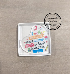 Acrylic heart in box