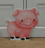 Farm animals corflute cutout standee