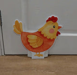 Farm animals corflute cutout standee