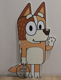 Bluey corflute cutout standee