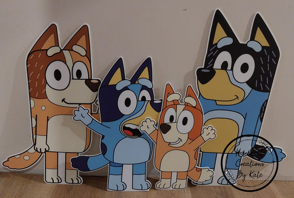 Bluey corflute cutout standee