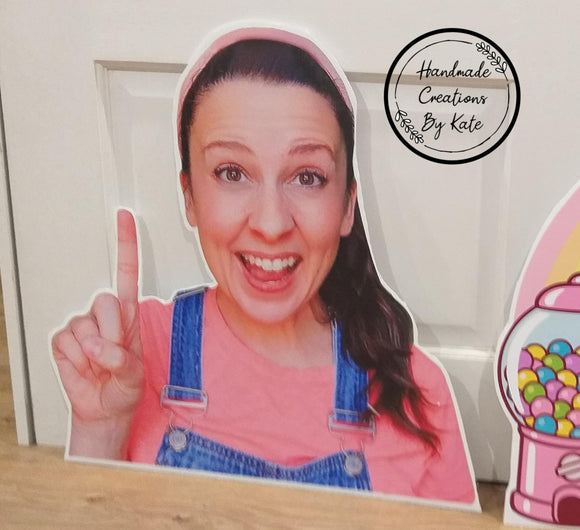 Miss Rachel corflute cutout standee