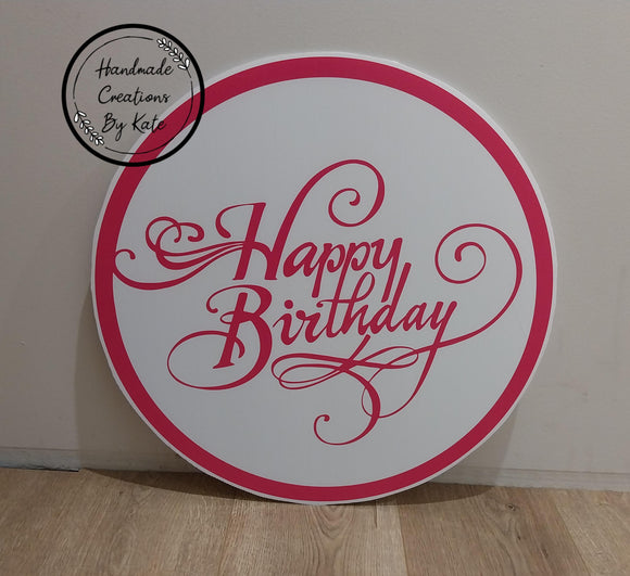 party corflute cutout sign