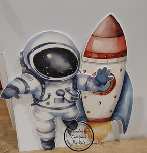 Space corflute cutout standee