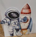 Space corflute cutout standee