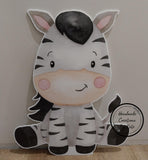 Safari animals corflute cutout standee