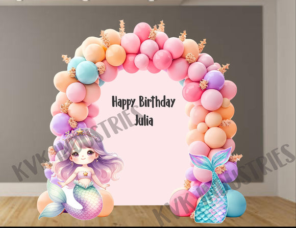 Mermaid corflute cutout standee