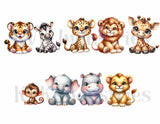 Safari Animals corflute cutout standee
