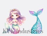 Mermaid corflute cutout standee