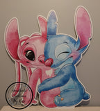 Stitch and Angel standees