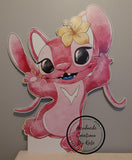 Stitch and Angel standees