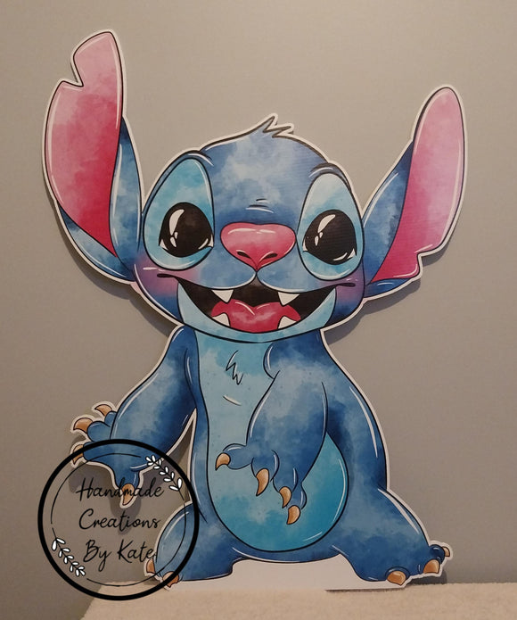 Stitch and Angel standees