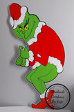 Grinch corflute cutout standee