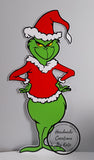 Grinch corflute cutout standee