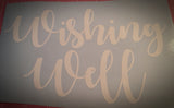 DIY Wishing well decal only