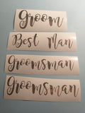 DIY Wine/Scotch Glass decal only