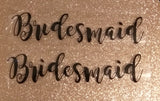 DIY Iron on Names and Roles