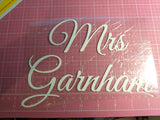 DIY Iron on Names and Roles