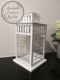 Lantern with Quote