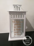 Lantern with Quote