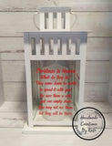 Lantern with Quote