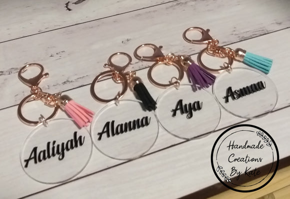 Tassel Acrylic Keyring