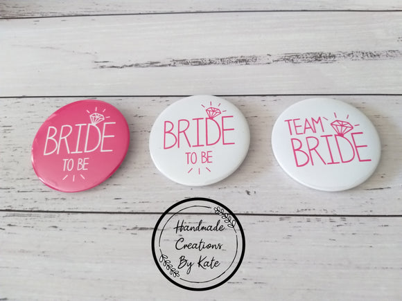 Team Bride Badges