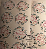 Christmas sticker packs 18 piece 5cm