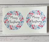 Christmas sticker packs 18 piece 5cm