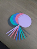 Round cake topper