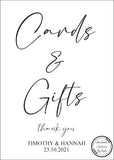 Printed Cards & Gifts Sign