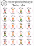 Kids Christmas Label Sheet