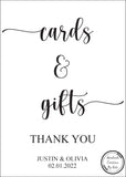 Printed Cards & Gifts Sign