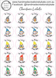 Kids Christmas Label Sheet