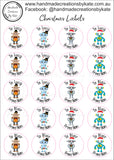 Kids Christmas Label Sheet