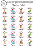 Kids Christmas Label Sheet
