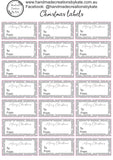 Christmas labels A4 21 piece