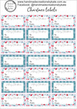 Christmas labels A4 21 piece