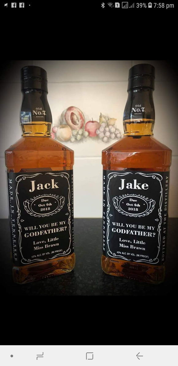 Godfather alcohol label