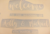 DIY Welcome Sign Decal set