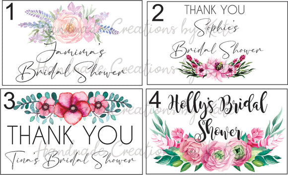 Bridal Shower Sticker pack of 8