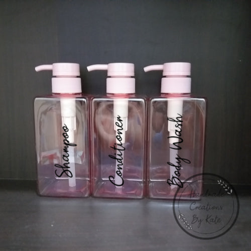 Pump bottle pink 450ml