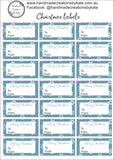 Christmas labels A4 21 piece